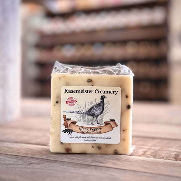 Black Pepper Cheddar 8oz. Block